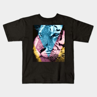 Pop Art Tiger Effect Kids T-Shirt